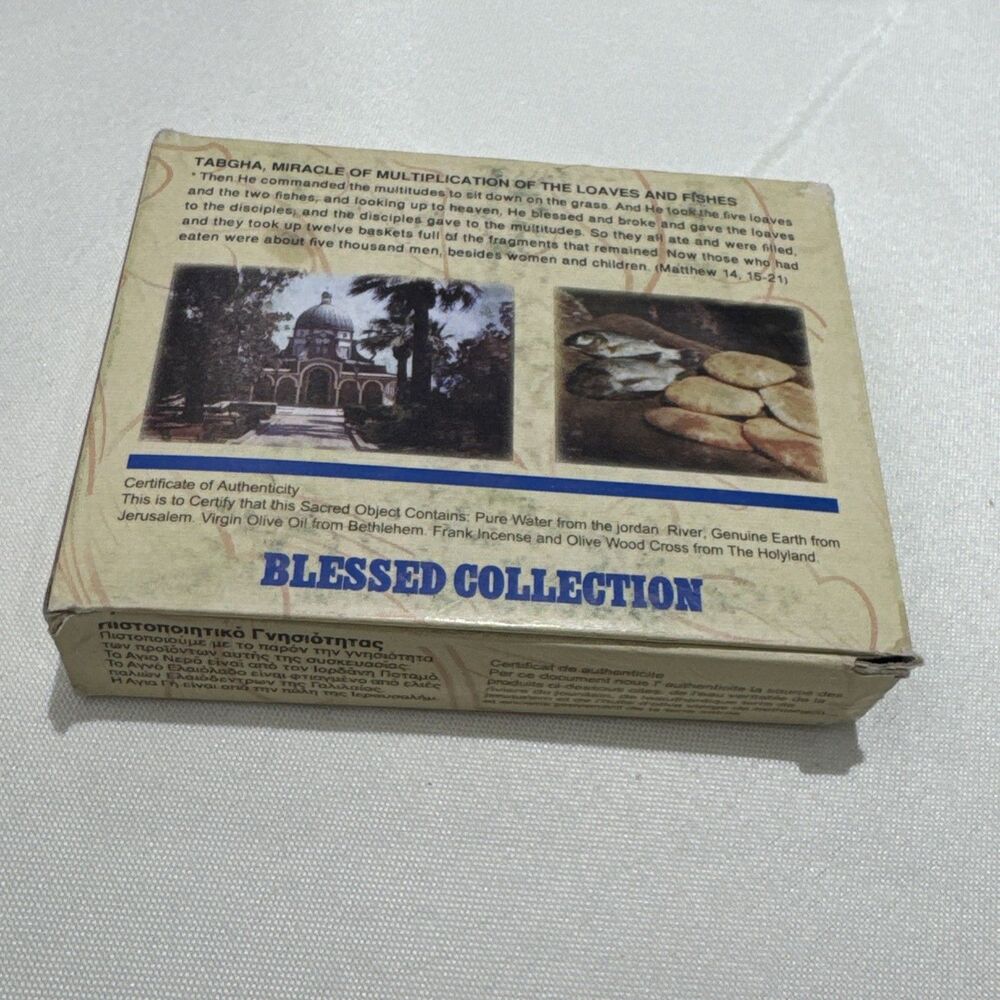 3 in 1 Holy Land Collection Holy Jordan River Water, Jerusalem Soil, Bethlehem O - Picture 2 of 2